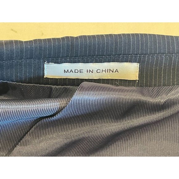 Joseph Abboud Mens Wool Coat Sports Blazer Single Breasted Long Sleeve Blue 46R - Picture 8 of 8